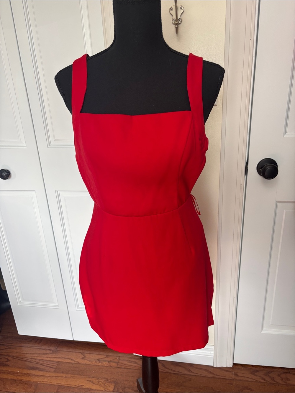 superdown Red Square-Neck Mini Dress revolve